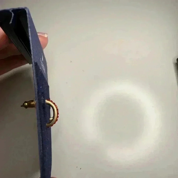 SWAROVSKI red and gold hoops! - Picture 3 of 6